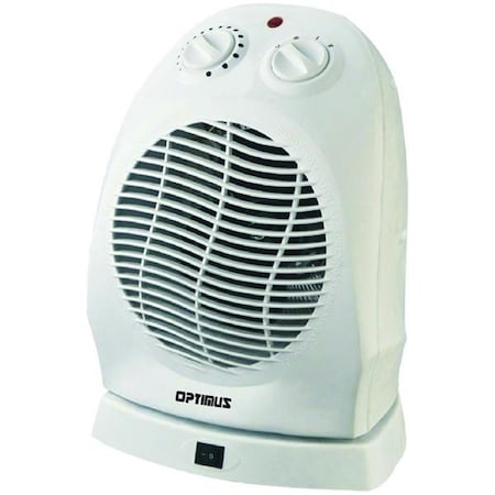 Optimus Portable Oscillating Fan Heater With Thermostat OP391872